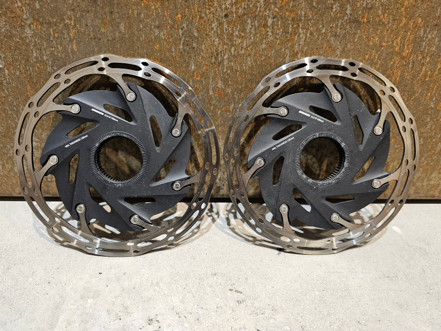 2X BREMSSCHEIBE SRAM CENTERLINE CENTERLOCK CLX 160MM GEBRAUCHT