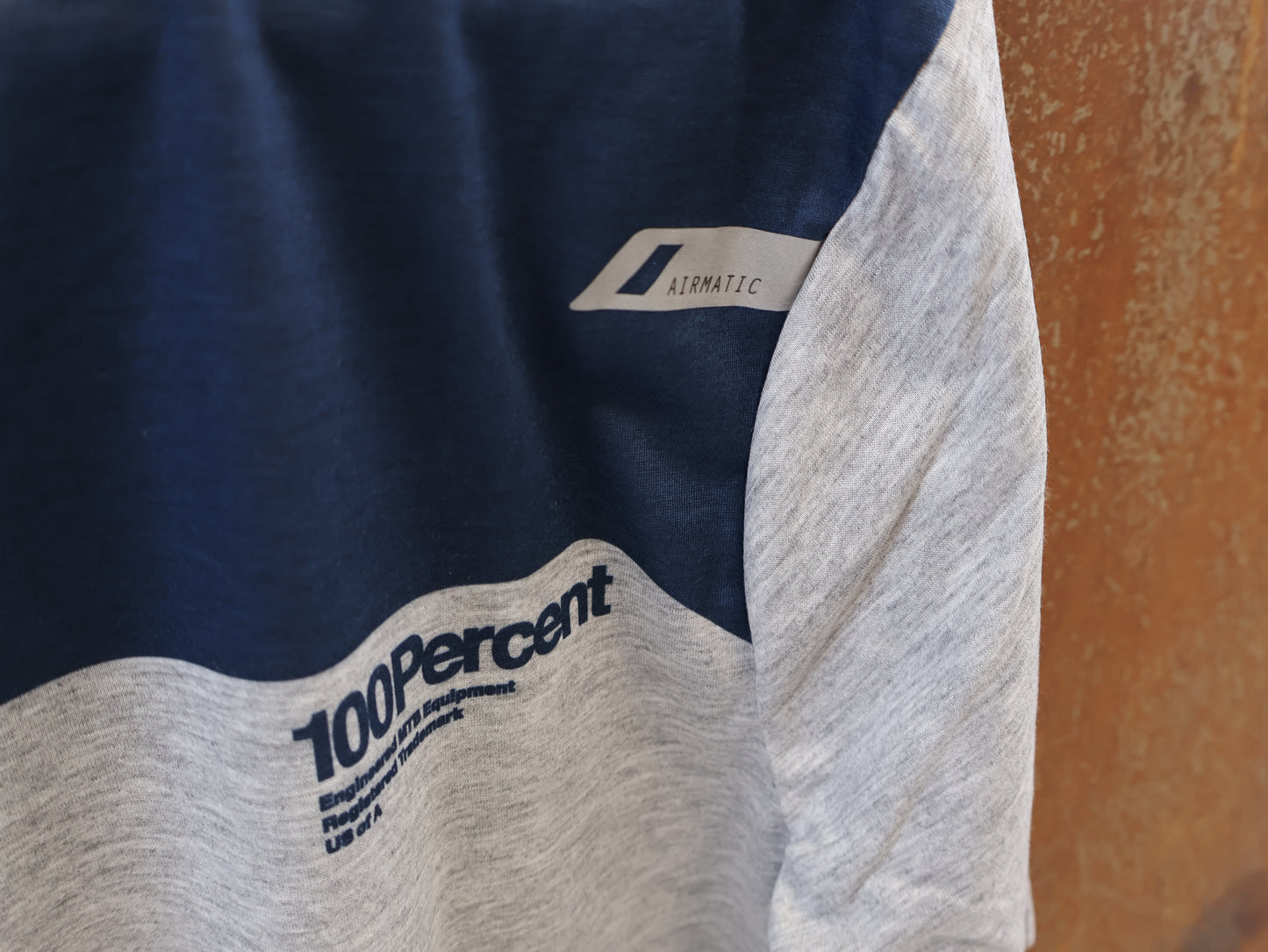 100% AIRMATIC JERSEY / HERREN / GR. S / GRAU-MIDNIGHT / MTB TRAIL