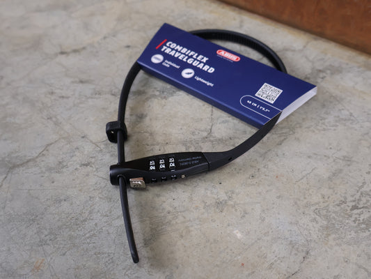 ABUS COMBIFLEX TRAVEL GUARD KABELSCHLOSS / 45 CM / ZAHLENCODE / SCHWARZ