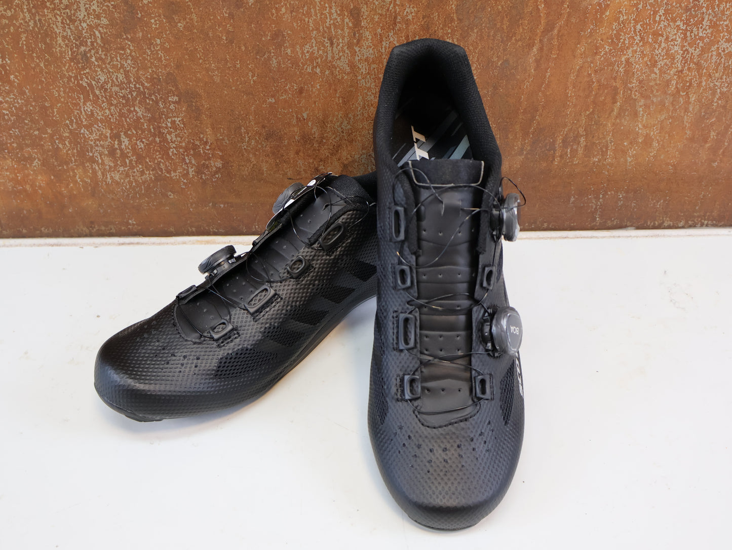 SCOTT ROAD VERTEC BOA / HIGH-END RENNRADSCHUHE / GR. 46 / BLACK SILVER