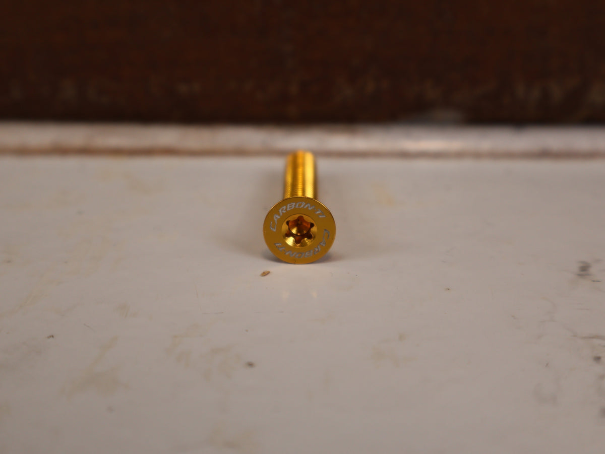 CARBON TI UPGRADE KIT SCHRAUBEN FLASCHENHALTER & TOP CAP GOLD