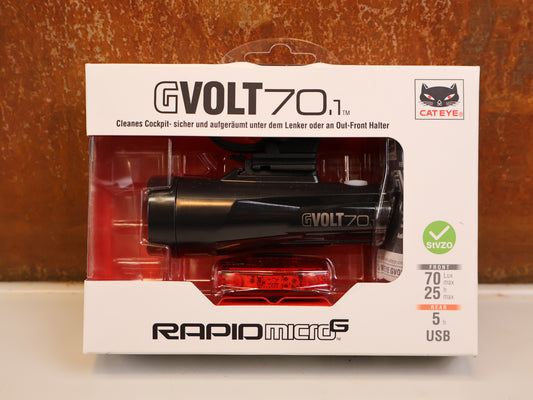 CATEYE GVOLT 70.1 RAPID MICRO G BELEUCHTUNGSSET STVZO LED