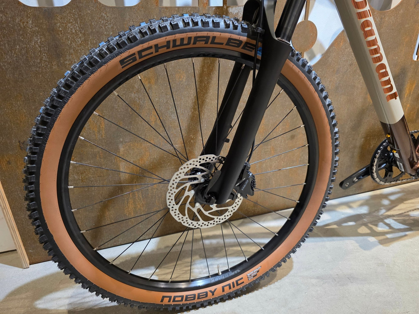 Gravel/Cyclocross von Diamant, DIAMANT 140 STEPOVER / MOKKALATTE DUOTONE / M vor USEDBIKES - OB.DE Hintergrund