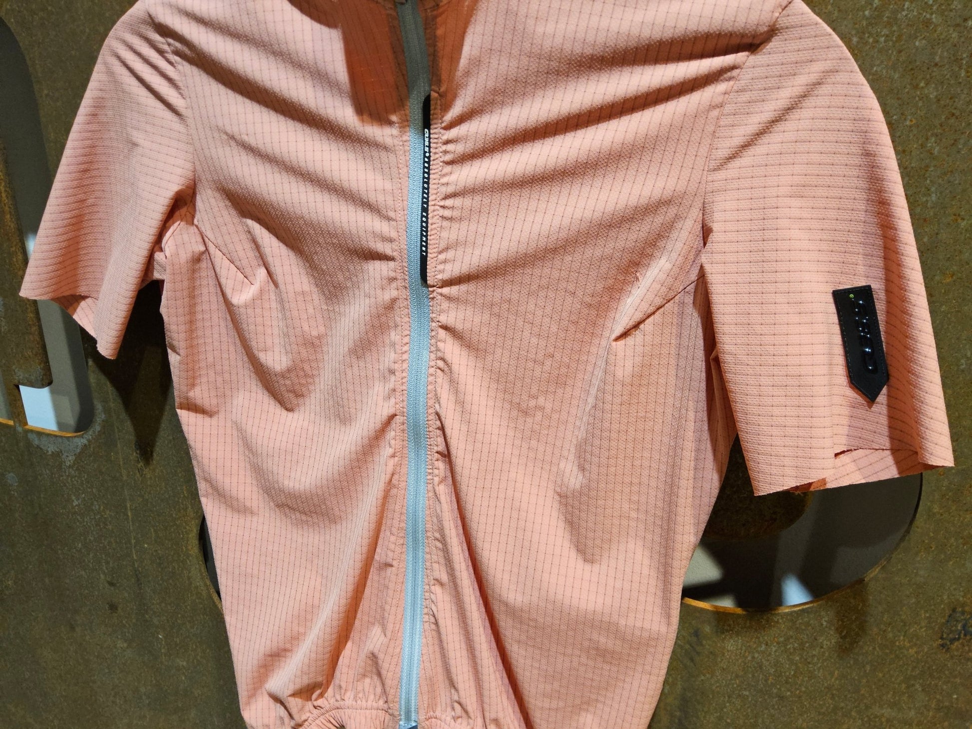 Trikot Damen von Q36.5, Q36.5 JERSEY SHORT SLEEVE L1 WOMAN PINSTRIPE X / KURZARM TRIKOT / ROSA ANTICO in variant_title vor USEDBIKES - OB.DE Hintergrund