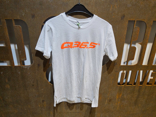 Trikot Herren von Q36.5, Q36.5 T - SHIRT LOGO / WHITE ORANGE in variant_title vor USEDBIKES - OB.DE Hintergrund
