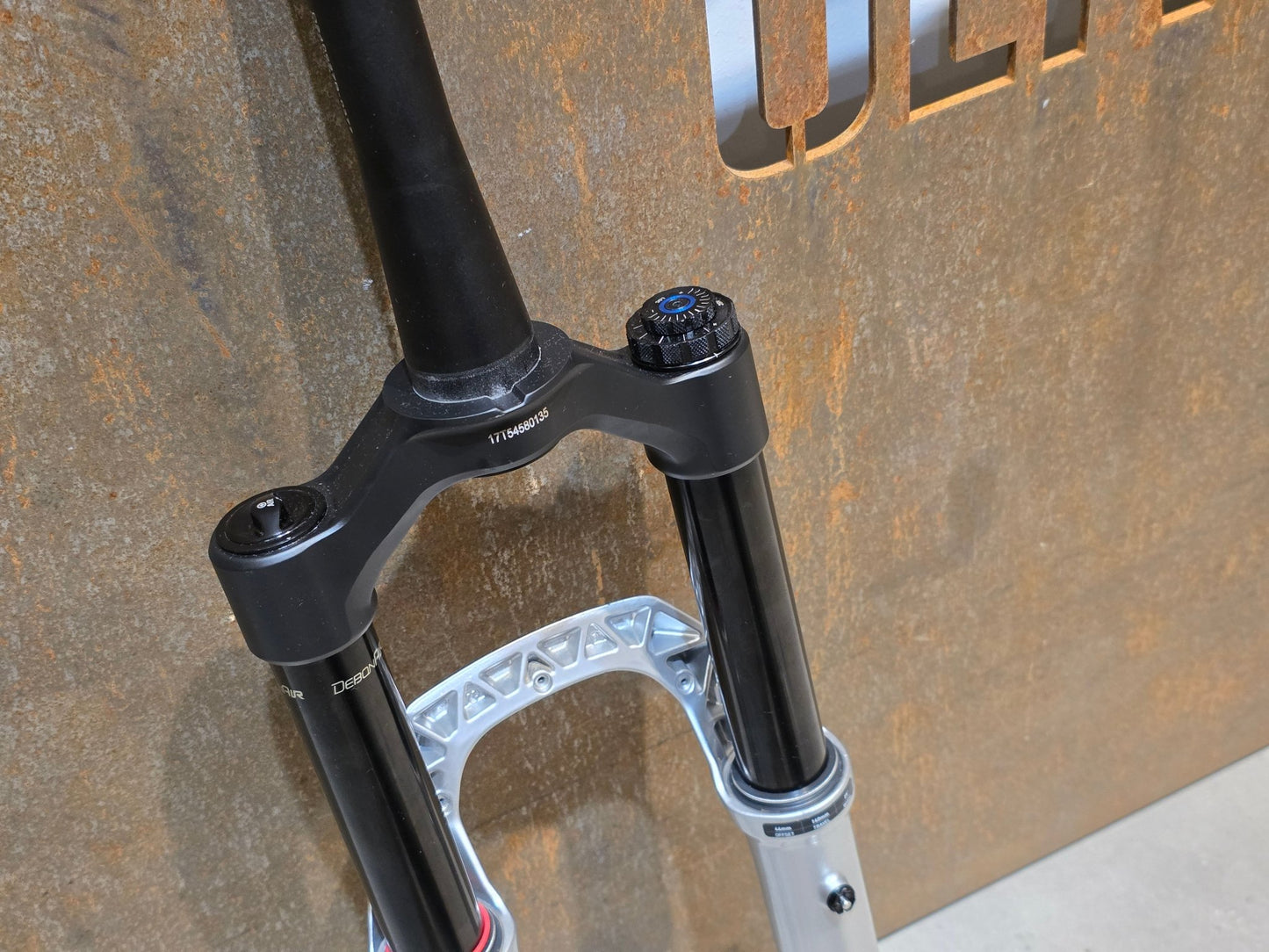 Federgabel von Rock Shox, ROCKSHOX PIKE ULTIMATE / 29" / 35MM / 140MM / BOOST / SILBER vor USEDBIKES - OB.DE Hintergrund