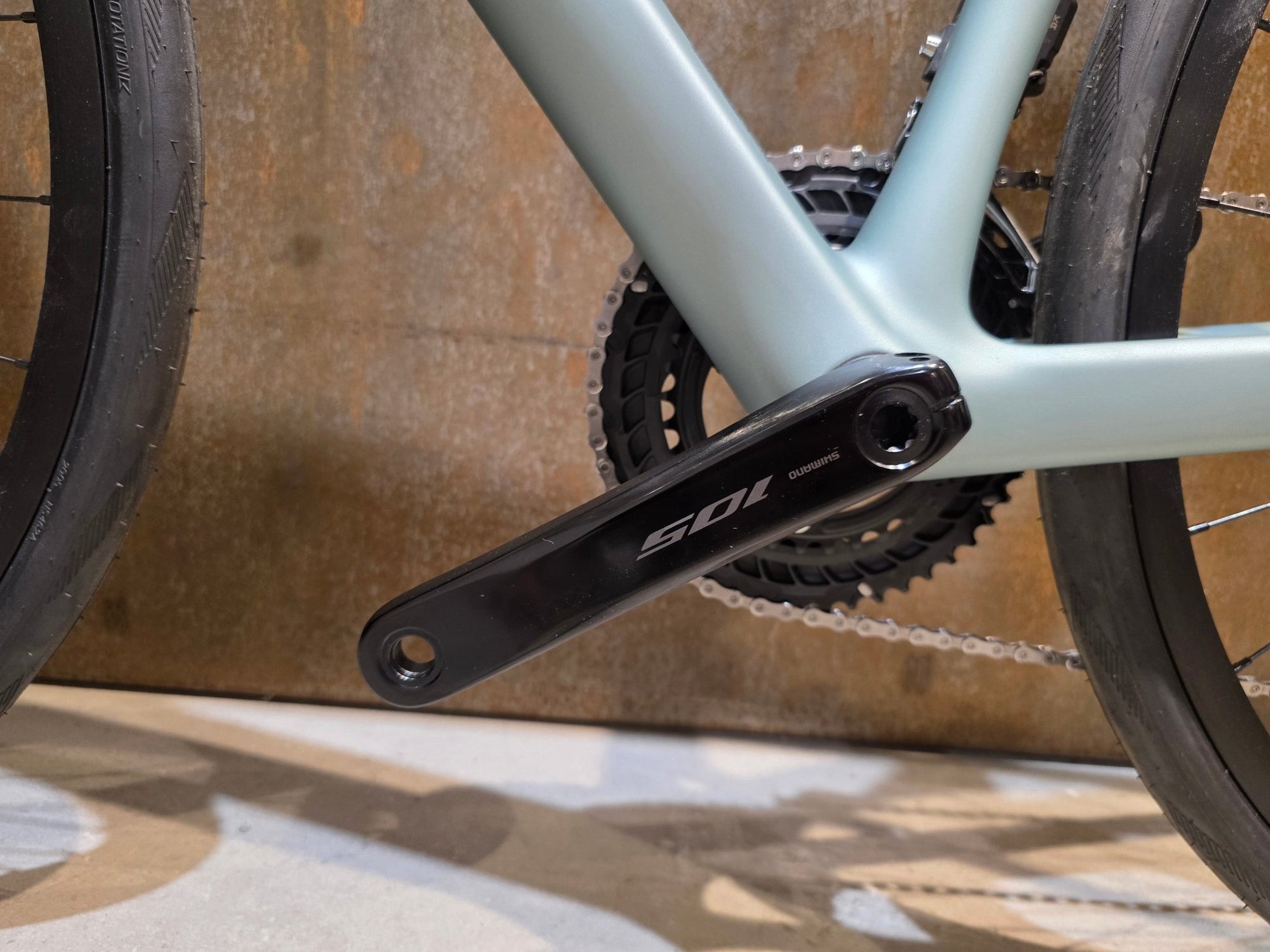 Rennrad von Scott, SCOTT ADDICT 40 / ICEBERG GREEN / M vor USEDBIKES - OB.DE Hintergrund