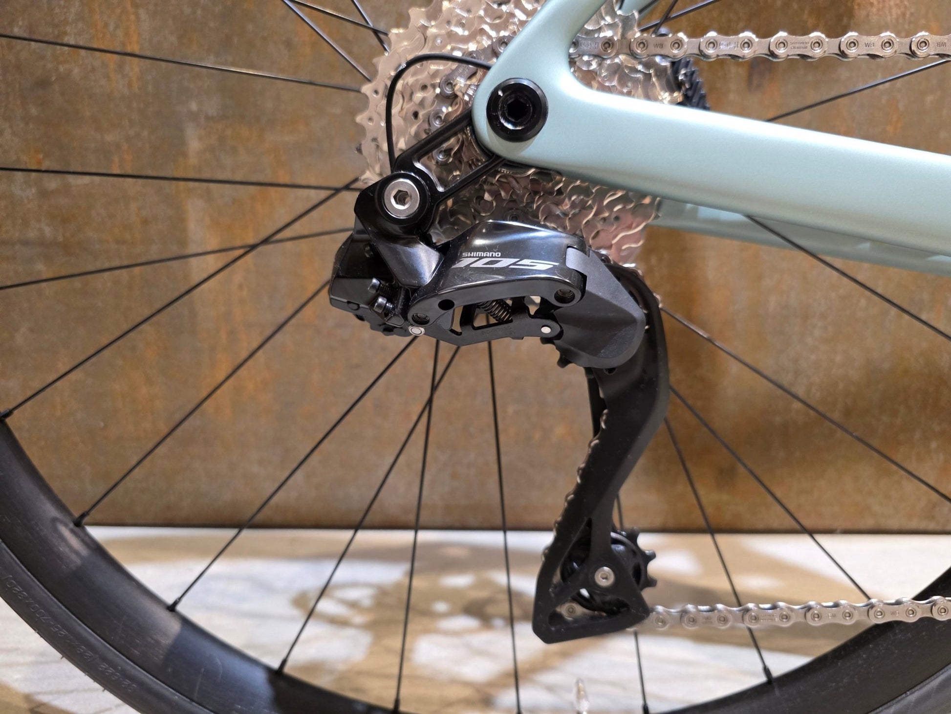 Rennrad von Scott, SCOTT ADDICT 40 / ICEBERG GREEN / M vor USEDBIKES - OB.DE Hintergrund