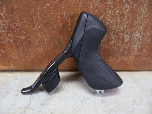 Brems - / Schalthebel von Sram, SRAM – RED ETAP AXS D1 SCHALT - /BREMSHEBEL TEAM - EDITION / 12 - FACH/ LINKS vor USEDBIKES - OB.DE Hintergrund