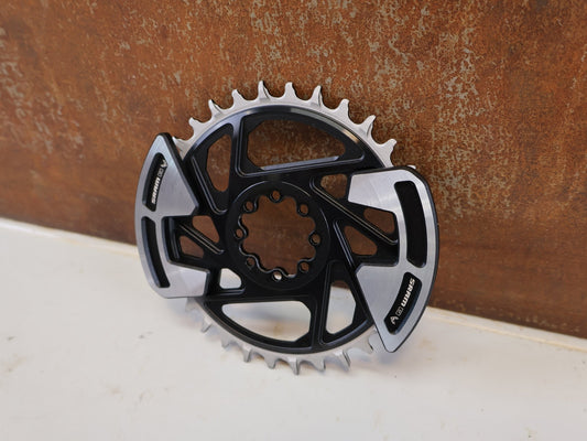 Kettenblatt von Sram, SRAM XX EAGLE TRANSMISSION KETTENBLATT / 32Z / 3MM OFFSET / INKL. BASHGUARDS vor USEDBIKES-OB.DE Hintergrund