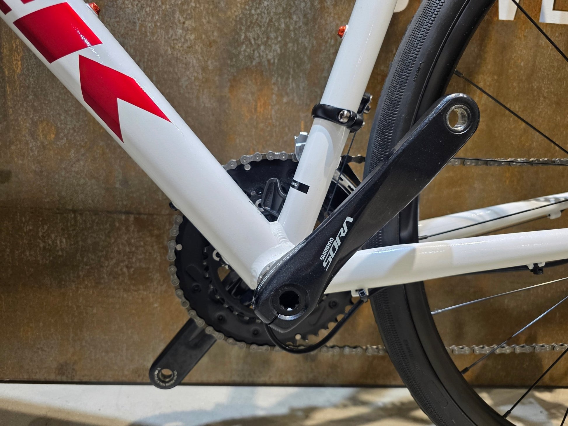 Rennrad von Trek, TREK DOMANE AL 3 GEN 3 / CRYSTAL WHITE / 61CM in variant_title vor USEDBIKES - OB.DE Hintergrund