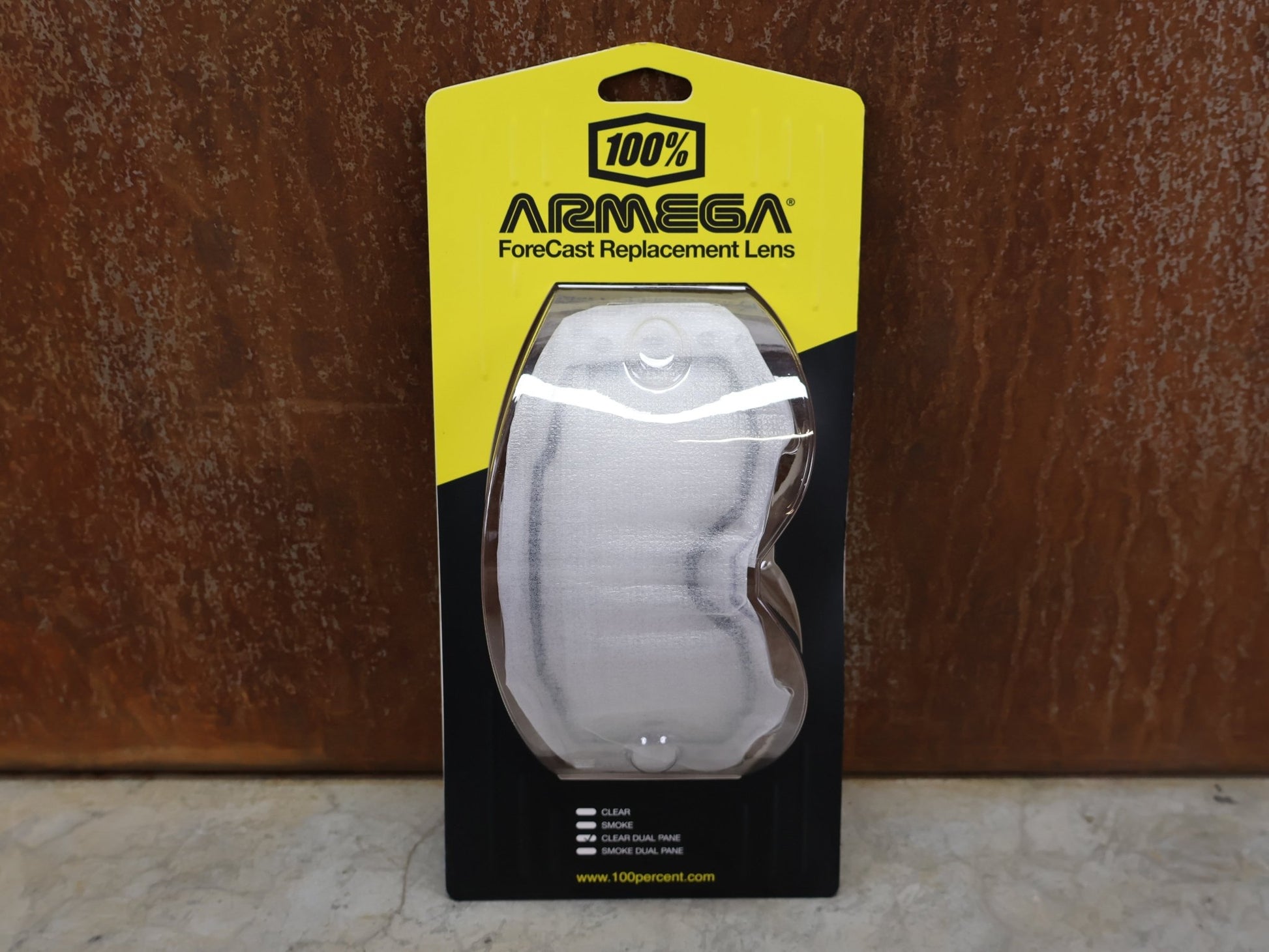 Brillen Zubehör & Ersatzteile von 100%, 100% – ARMEGA FORECAST DUAL PANE REPLACEMENT LENS / CLEAR / MX & MTB BRILLE vor USEDBIKES - OB.DE Hintergrund