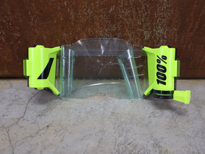 Brillen Zubehör & Ersatzteile von 100%, 100% – FORECAST ROLL - OFF KIT / SCHWARZ - NEON GELB / RACECRAFT 2 / ACCURI 2 / STRATA 2 vor USEDBIKES - OB.DE Hintergrund