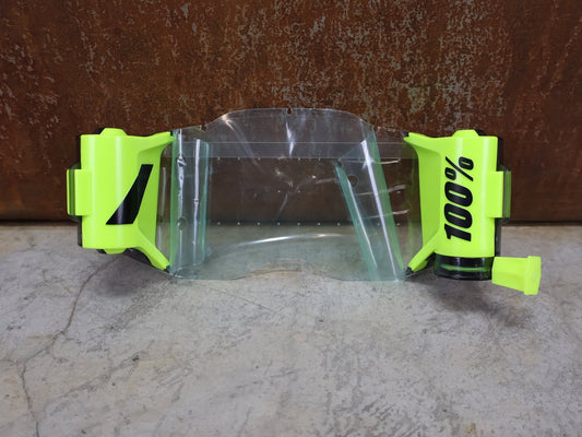 Brillen Zubehör & Ersatzteile von 100%, 100% – FORECAST ROLL - OFF KIT / SCHWARZ - NEON GELB / RACECRAFT 2 / ACCURI 2 / STRATA 2 vor USEDBIKES - OB.DE Hintergrund