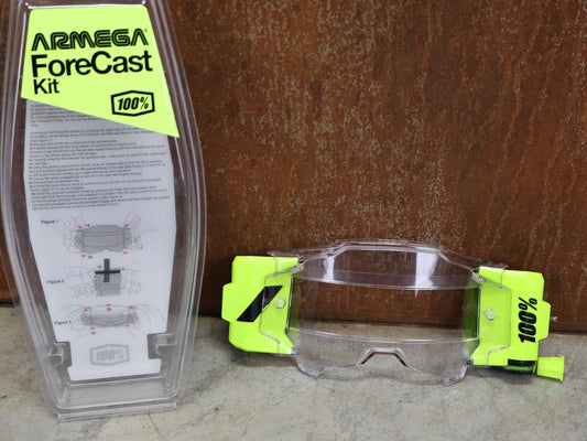 Brillen Zubehör & Ersatzteile von 100%, 100% – ROLL - OFF FORECAST SYSTEM / ARMEGA / 50 MM FILM / GOGGLE ZUBEHÖR vor USEDBIKES - OB.DE Hintergrund