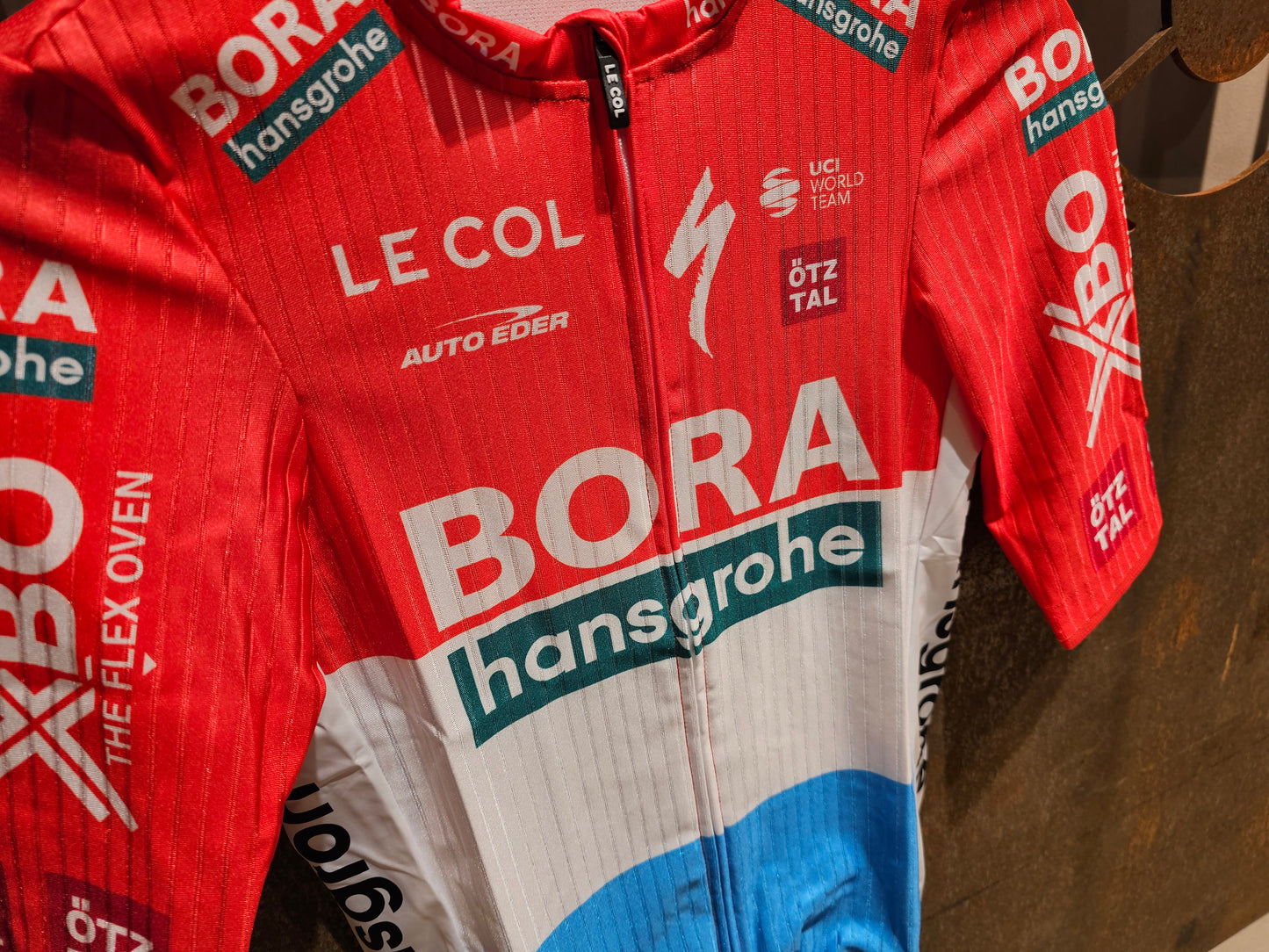 LE COL BORA HANSGROHE SS AERO JERSEY LUXEMBOURG CHAMPIONS - SHORT SLEEVE 2023