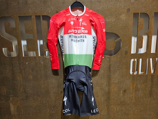 LE COL BORA HANSGROHE LS SKINSUIT HUNGARIAN CHAMPIONS - ONE PIECE U19