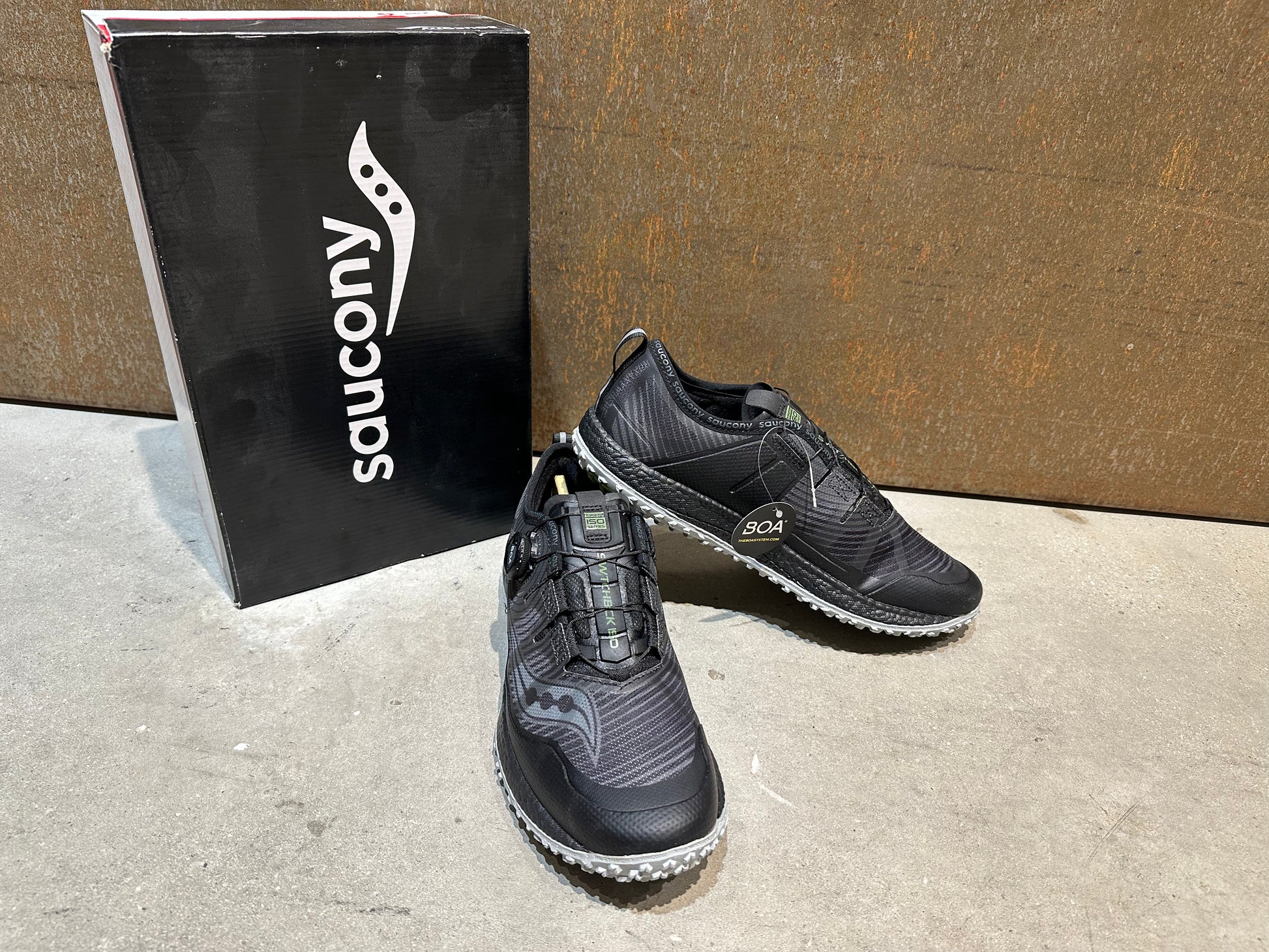 SAUCONY SWITCHBACK ISO BOA TRAILRUNNING LAUFSCHUH HERREN SCHWARZ