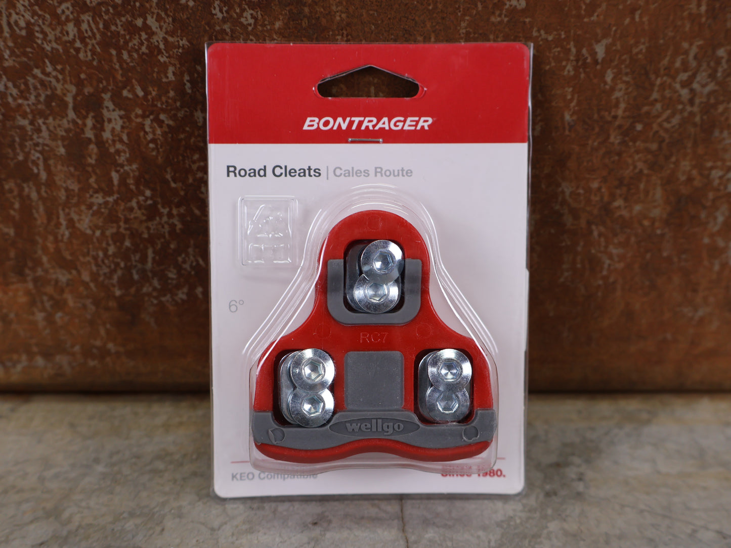 BONTRAGER 6° CLEATSET / KÉO® COMPATIBLE – 3-SCREW PEDAL PLATES – RED 