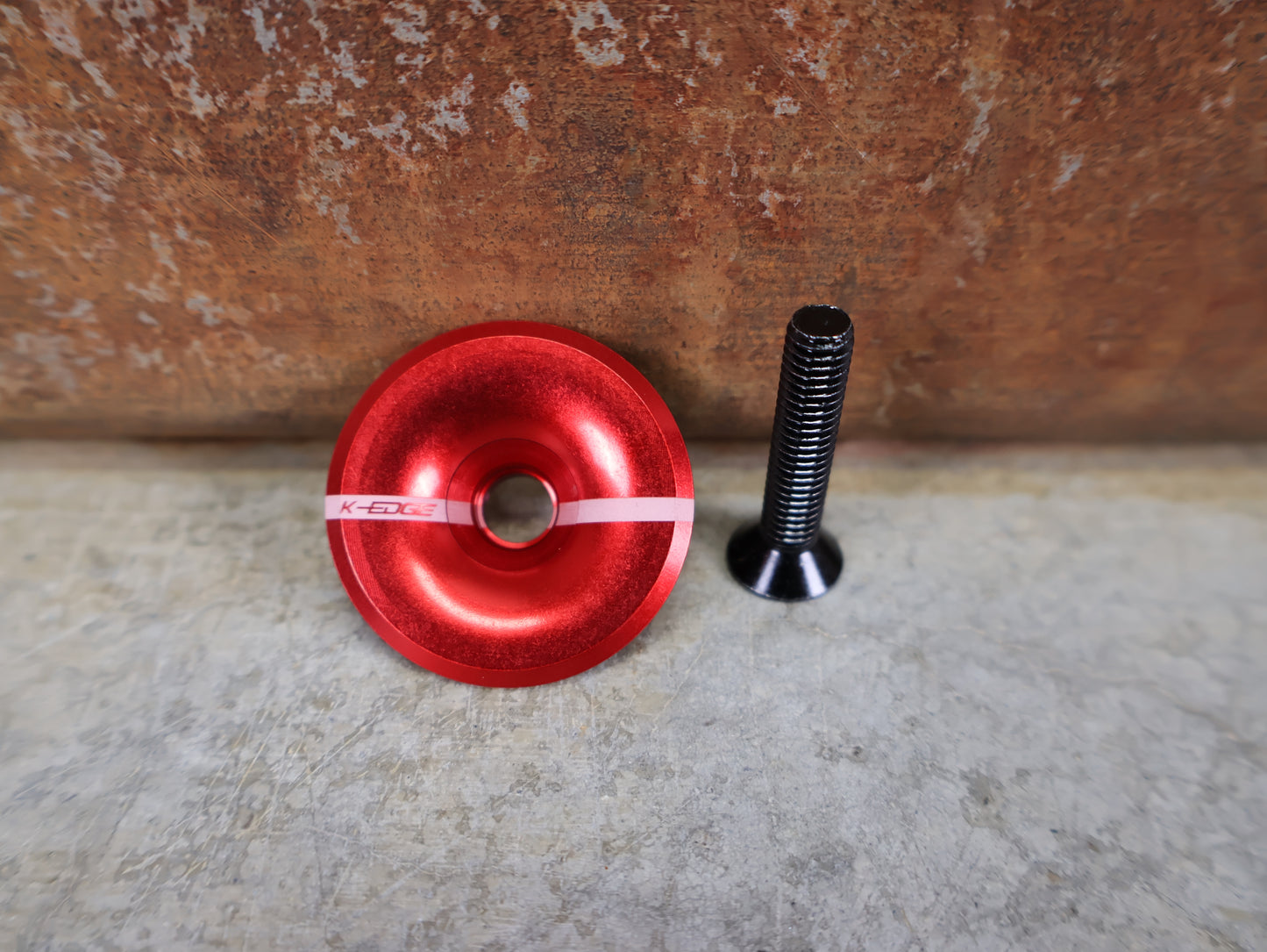 K-EDGE WAHOO RACE STEM MOUNT MIT TOP CAP – ROT – 1-1/8" – EINSTELLBAR