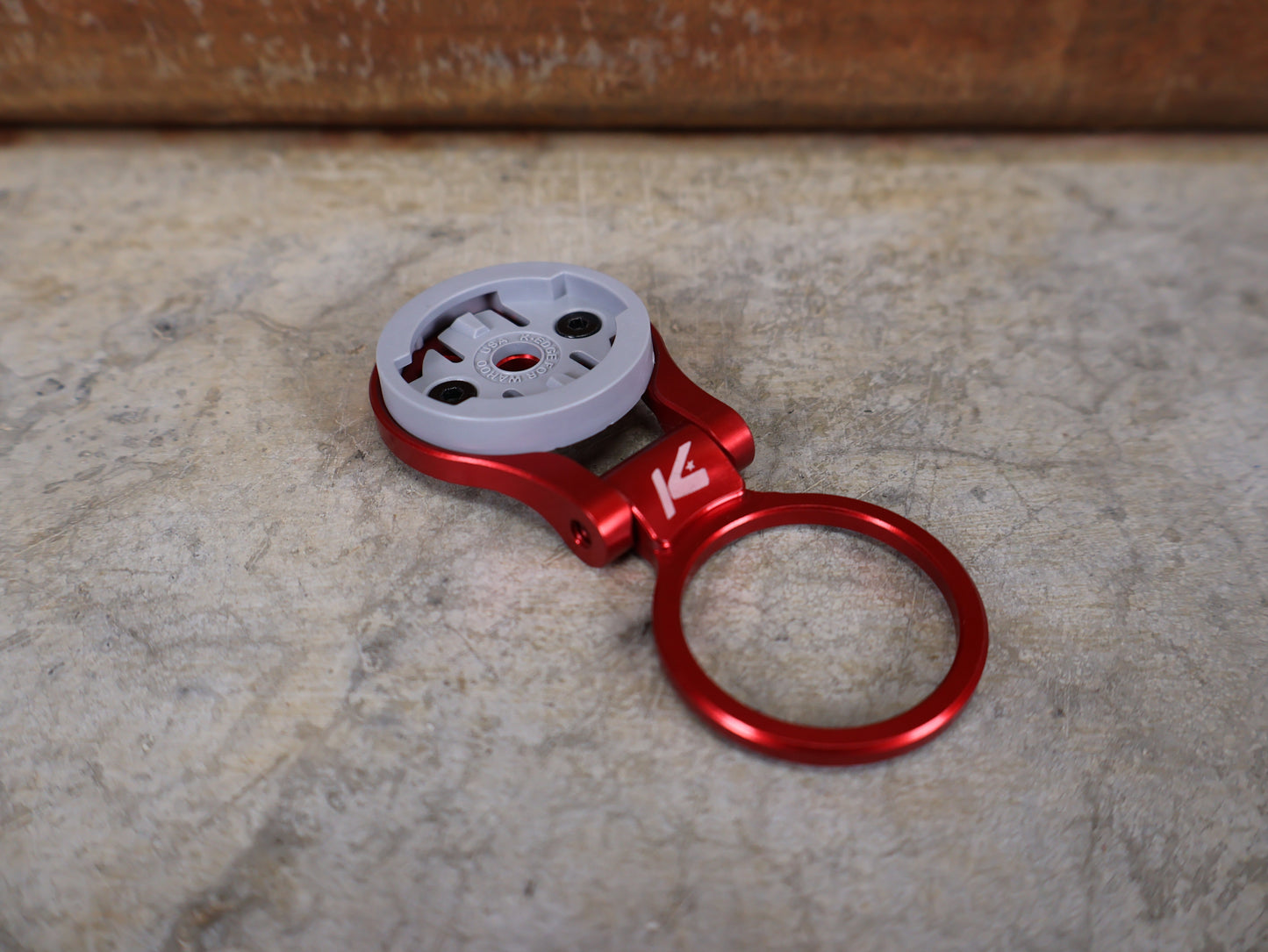 K-EDGE WAHOO RACE STEM MOUNT MIT TOP CAP – ROT – 1-1/8" – EINSTELLBAR