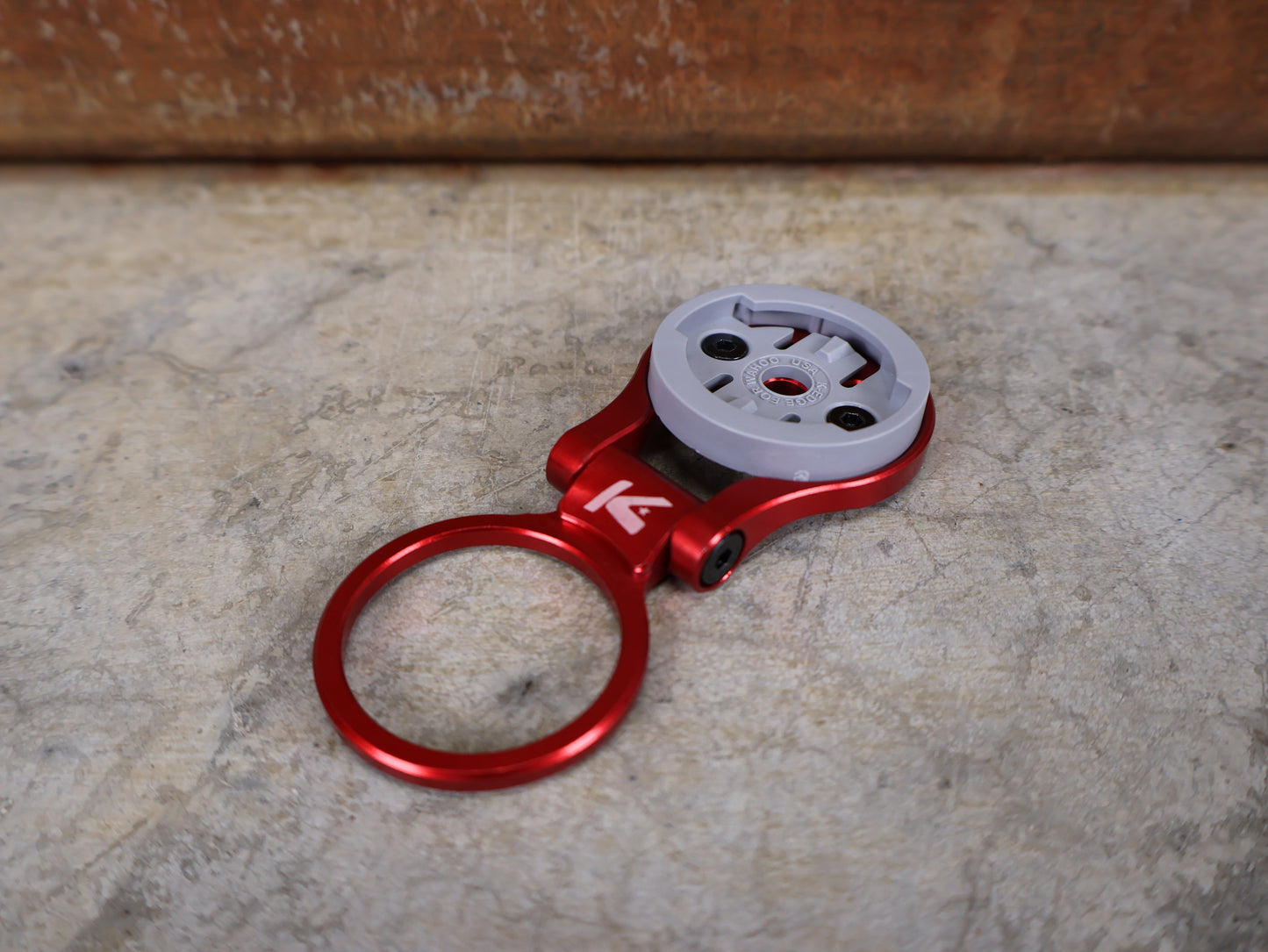 K-EDGE WAHOO RACE STEM MOUNT MIT TOP CAP – ROT – 1-1/8" – EINSTELLBAR