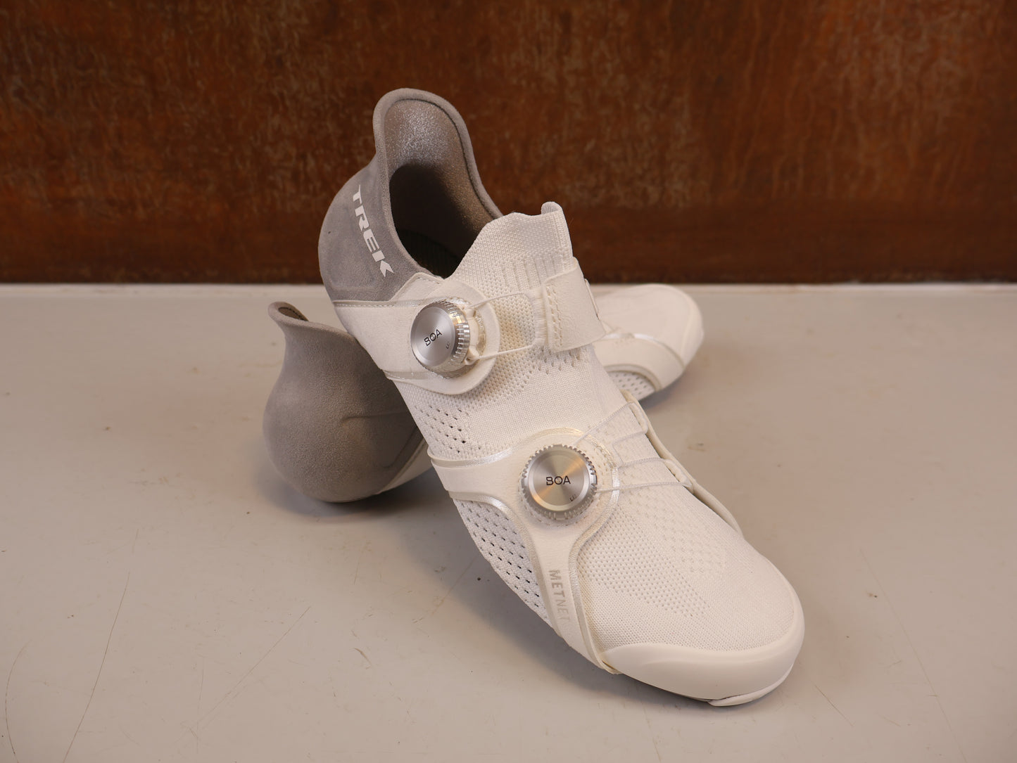 TREK RSL KNIT RENNRADSCHUHE WHITE SILVER BOA OCLV