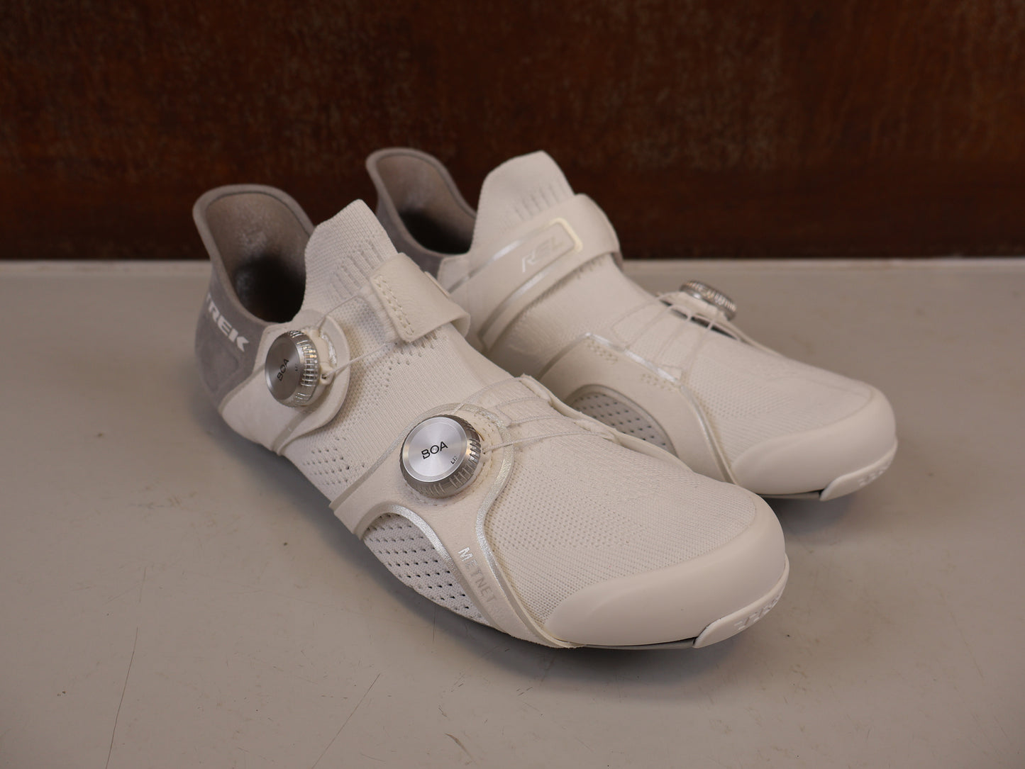 TREK RSL KNIT RENNRADSCHUHE WHITE SILVER BOA OCLV