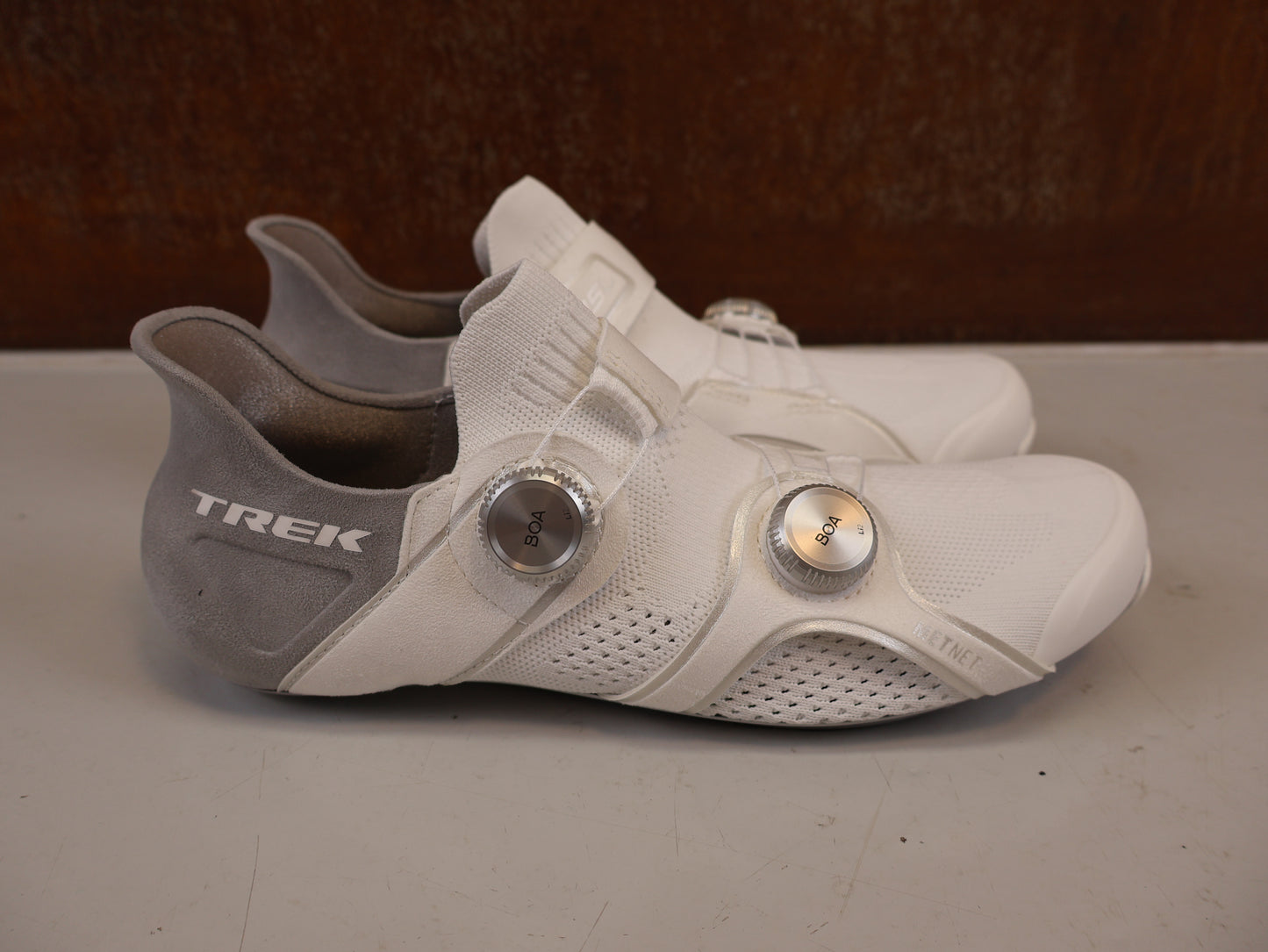 TREK RSL KNIT RENNRADSCHUHE WHITE SILVER BOA OCLV