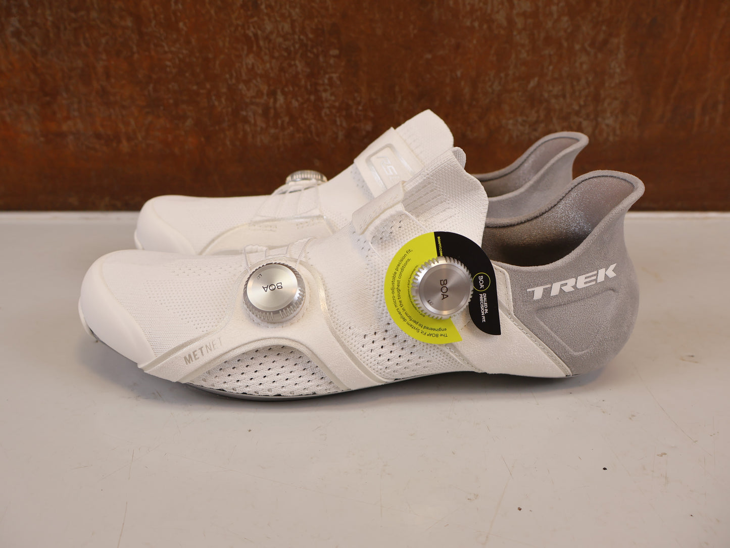 TREK RSL KNIT RENNRADSCHUHE WHITE SILVER BOA OCLV