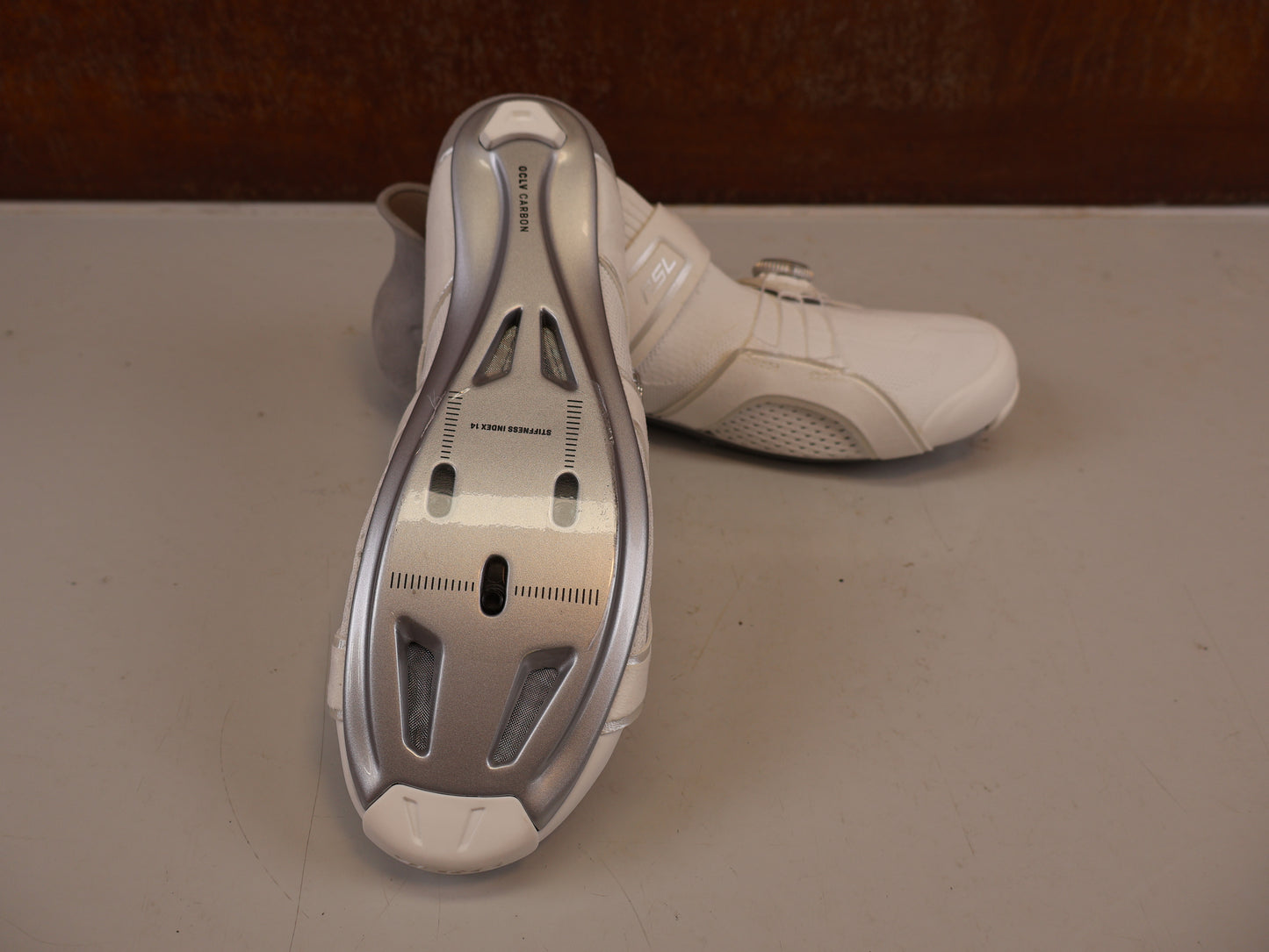 TREK RSL KNIT RENNRADSCHUHE WHITE SILVER BOA OCLV
