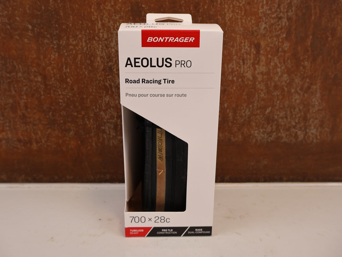 BONTRAGER AEOLUS PRO TLR RENNRADREIFEN 700X28C BLACK-TAN / 5328176