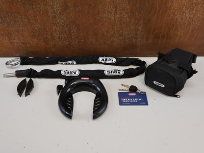 ABUS PRO SHIELD PLUS 5950 RAHMENSCHLOSS SET / MIT KETTE & TASCHE / LEVEL 9
