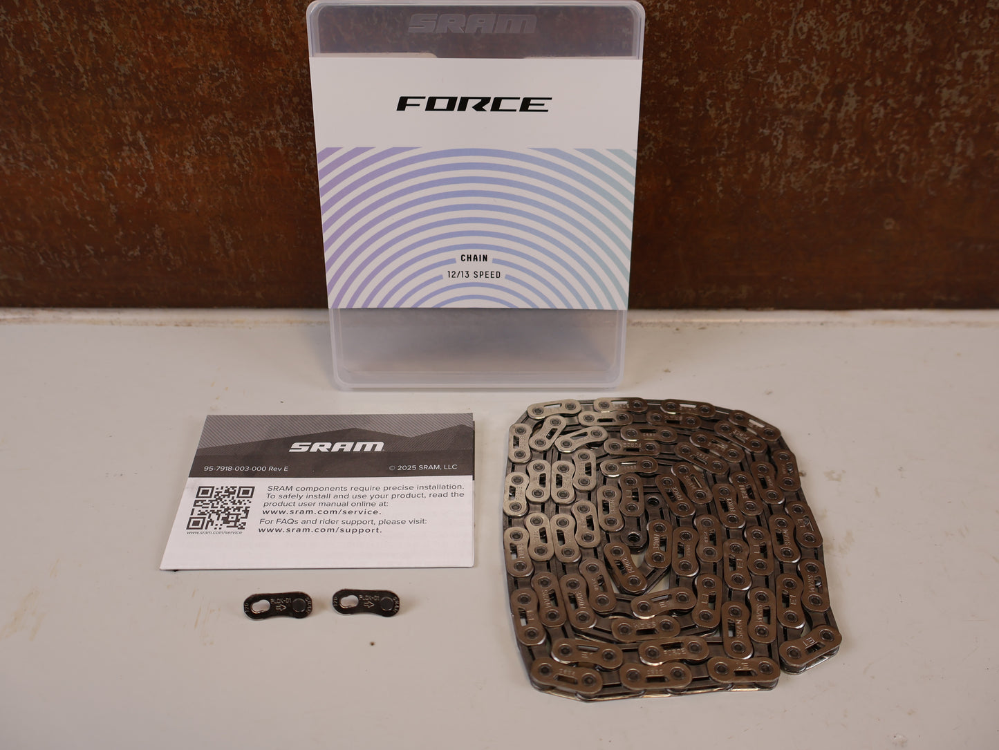 SRAM FORCE E1 KETTE FLATTOP 12 / 13 FACH SILBER 114 GL
