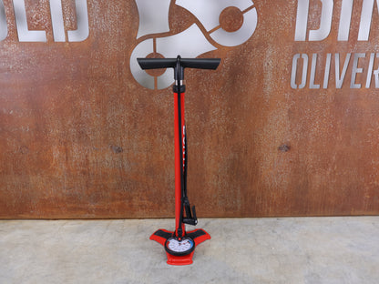 BONTRAGER DUAL CHARGER FLOOR PUMP – 160 PSI / PRESTA & SCHRADER / HIGH VOLUME HIGH PRESSURE