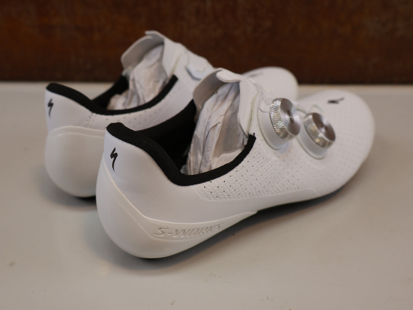 SPECIALIZED S-WORKS TORCH / RENNRADSCHUHE / GR. 38.5 / WEISS / CARBON