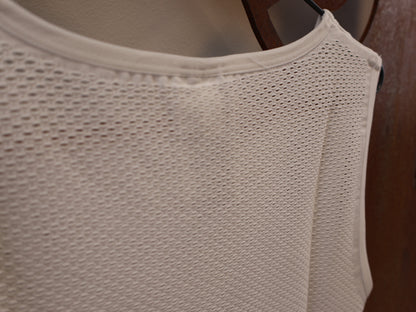 100% ZEPHYR COOLING TANK / WEISS / GR. S/M / BASELAYER / UNTERHEMD