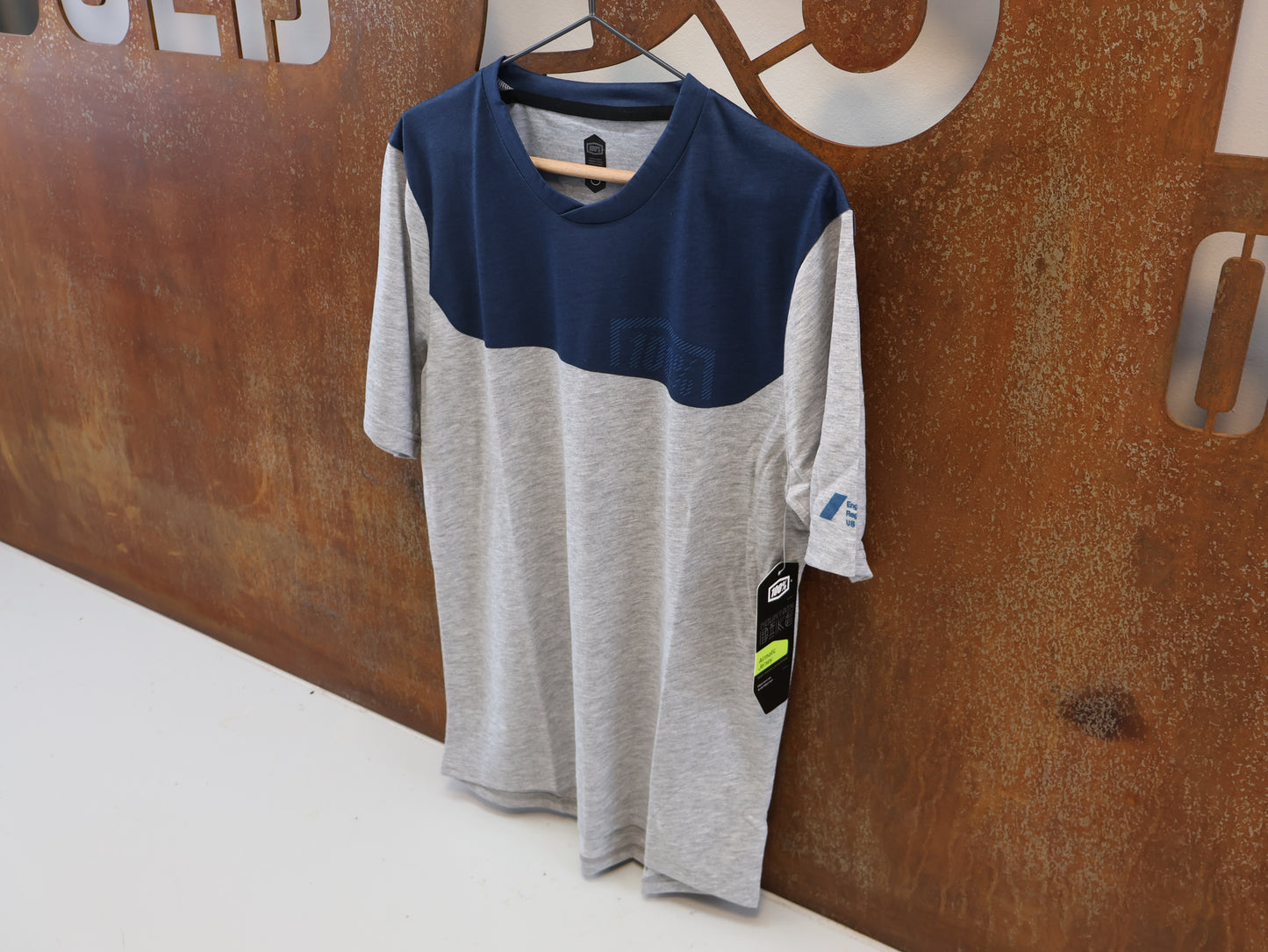 100% AIRMATIC JERSEY / HERREN / GR. S / GRAU-MIDNIGHT / MTB TRAIL