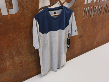 100% AIRMATIC JERSEY / HERREN / GR. S / GRAU-MIDNIGHT / MTB TRAIL