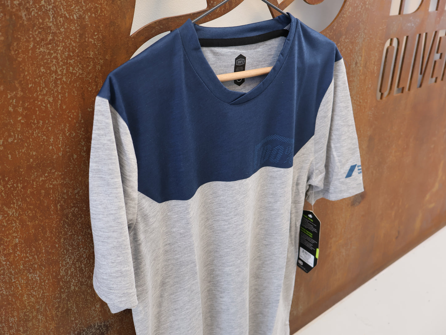 100% AIRMATIC JERSEY / HERREN / GR. S / GRAU-MIDNIGHT / MTB TRAIL