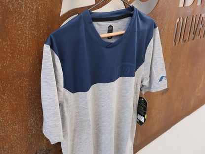 100% AIRMATIC JERSEY / HERREN / GR. S / GRAU-MIDNIGHT / MTB TRAIL