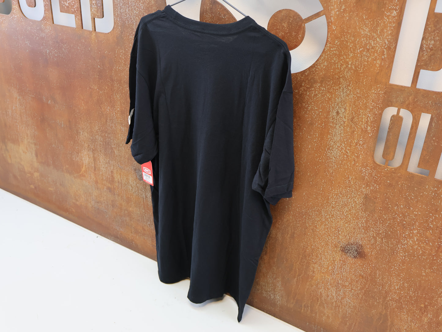 100% ESSENTIAL T-SHIRT / SCHWARZ / GR. XL / WEISSES SNAKE LOGO / COTTON-MIX