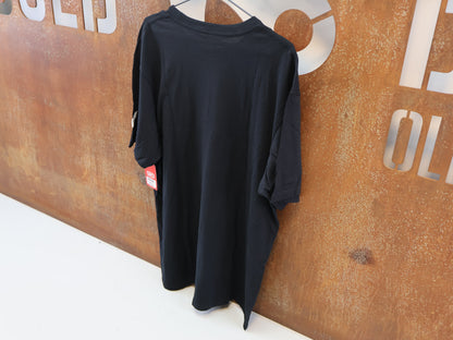 100% ESSENTIAL T-SHIRT / SCHWARZ / GR. XL / WEISSES SNAKE LOGO / COTTON-MIX