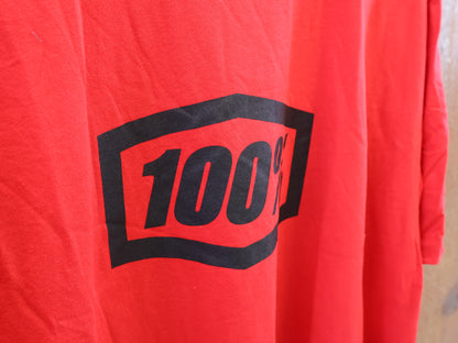 100% ESSENTIAL T-SHIRT / ROT / GR. XL / GROSSES BRUST-LOGO / COTTON-MIX
