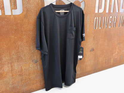 100% MISSION ATHLETIC T-SHIRT / SCHWARZ / GR. XL / HERREN / MESH