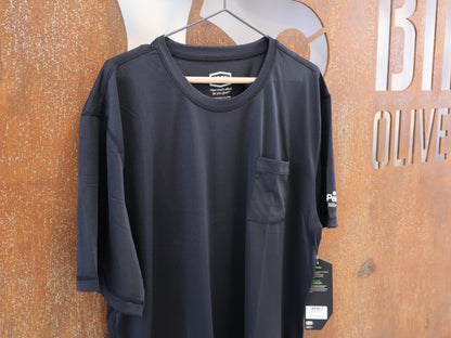 100% MISSION ATHLETIC T-SHIRT / SCHWARZ / GR. XL / HERREN / MESH