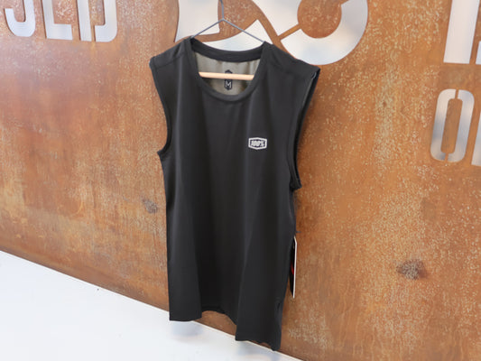 100% BASECAMP SLEEVELESS BASELAYER / HERREN / GR. M / SCHWARZ / MTB