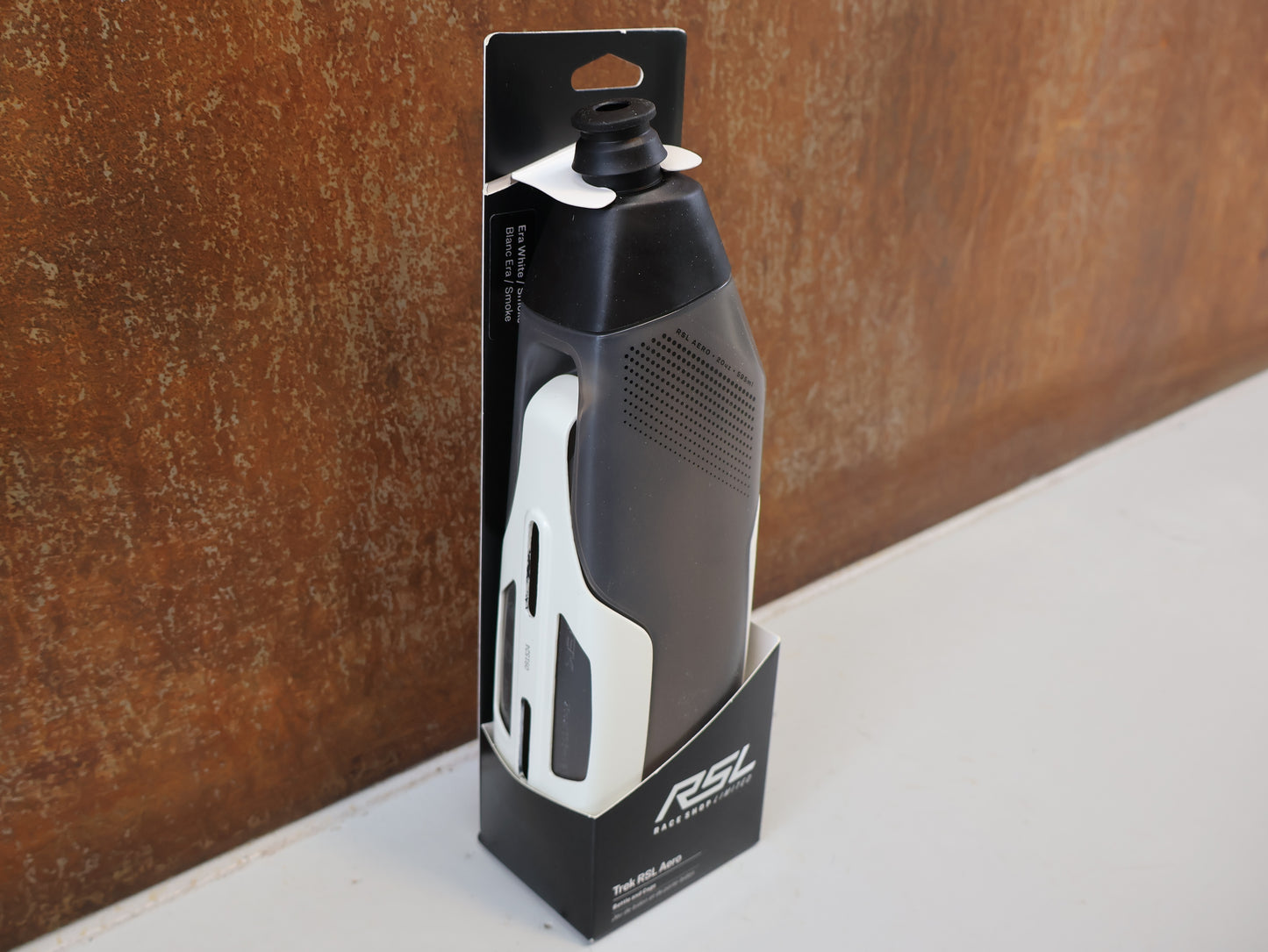 TREK RSL AERO TRINKFLASCHE UND CARBON HALTER  / ERA WHITE GREY /  SET
