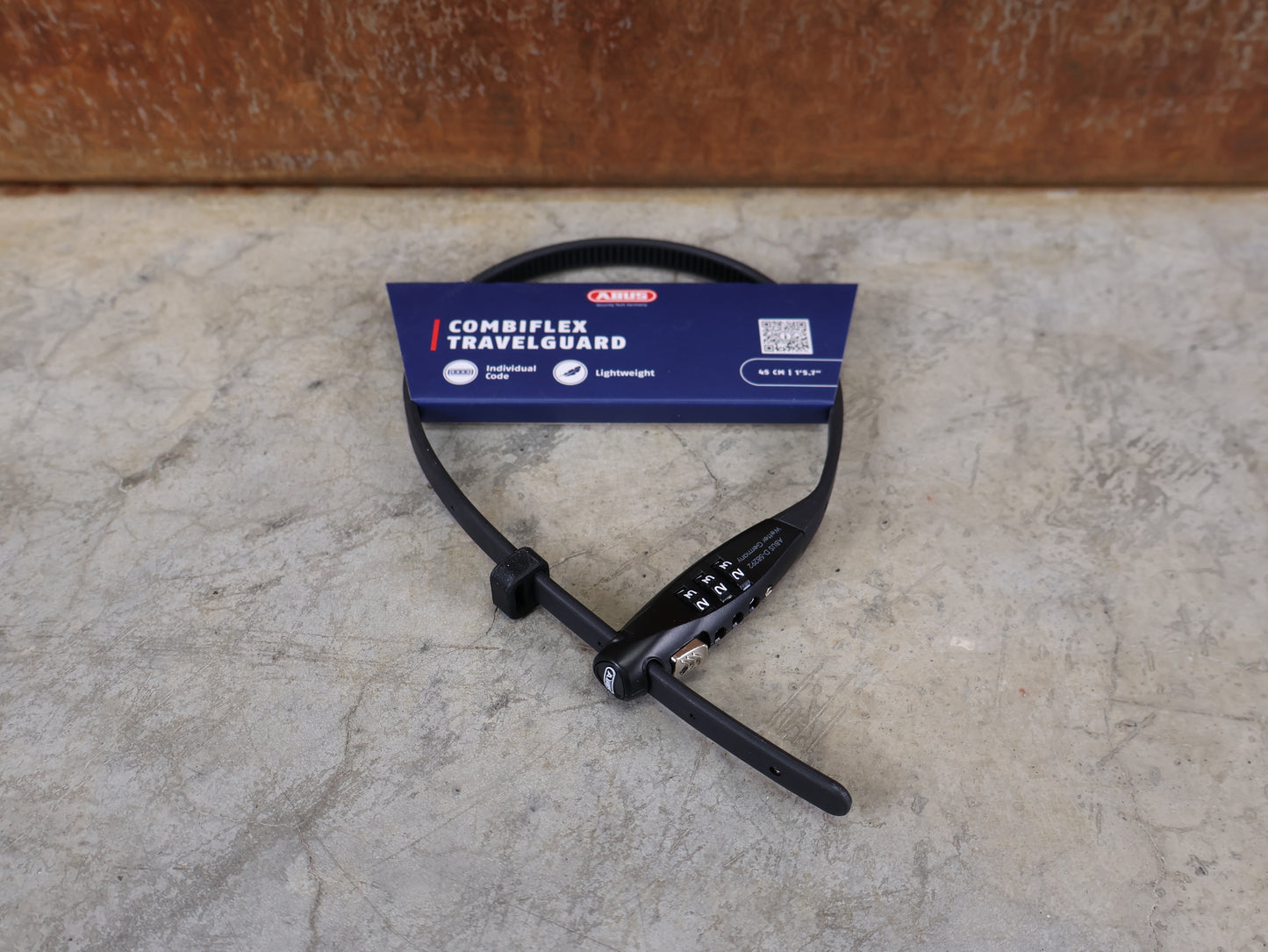 ABUS COMBIFLEX TRAVEL GUARD KABELSCHLOSS / 45 CM / ZAHLENCODE / SCHWARZ