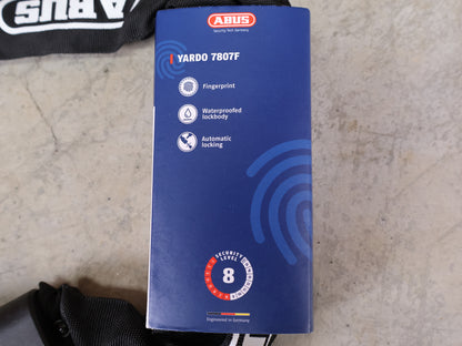 ABUS YARDO 7807F/110 KETTENSCHLOSS / FINGERPRINT-SENSOR / 110 CM / SCHWARZ